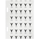 AVERY 44425 LATERAL FILE LABEL TOP TAB Y COLOUR CODE 20 X 30MM WHITE WITH GREY PACK 150