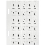 AVERY 44428 LATERAL FILE LABEL TOP TAB  COLOUR CODE 20 X 30MM WHITE WITH BLACK PACK 150