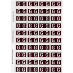 AVERY 44507 LATERAL FILE LABEL SIDE TAB G COLOUR CODE 25 X 42MM BROWN PACK 240