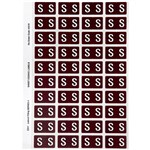 AVERY 44519 LATERAL FILE LABEL SIDE TAB S COLOUR CODE 25 X 42MM BROWN PACK 240