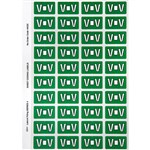 AVERY 44522 LATERAL FILE LABEL SIDE TAB V COLOUR CODE 25 X 42MM DARK GREEN PACK 240