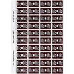 AVERY 44527 LATERAL FILE LABEL SIDE TAB MC COLOUR CODE 25 X 42MM BROWN PACK 240