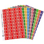AVERY 44539 LATERAL FILE LABEL STARTER KIT SIDE TAB NUMERIC SERIES 25 X 42MM ASSORTED PACK 400