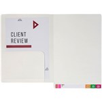 AVERY 46713 LATERAL NOTES FILE LEFT POCKET 355 X 235MM WHITE BOX 20