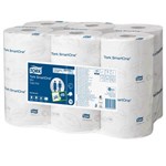 TORK 472193 T9 SMARTONE MINI TOILET ROLL 2 PLY 1116M WHITE CARTON 12