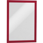 DURABLE DURAFRAME SIGN HOLDER ADHESIVE BACK A4 RED PACK 2