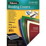 FELLOWES BINDING COVER GLOSS 240GSM A4 WHITE PACK 100