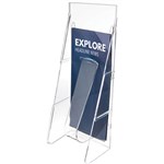 DEFLECTO BROCHURE HOLDER STAIRSTEP DL CLEAR