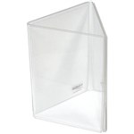 DEFLECTO SIGN HOLDER TRIANGULAR 3 SIDED PORTRAIT A6 CLEAR