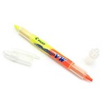 PILOT SPOTLITER DUAL NIB HIGHLIGHTER CHISEL 1040MM DUAL COLOUR YELLOWORANGE BOX 12