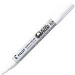 PILOT SCW SUPER COLOUR PERMANENT MARKER BULLET 20MM WHITE BOX 12