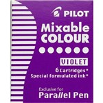 PILOT PARALLEL CALLIGRAPHY PEN INK CARTRIDGE VIOLET PACK 6