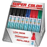 PILOT SCA6600 SUPER COLOUR JUMBO PERMANENT MARKER CHISEL BROAD 100MM ASSORTED BOX 12
