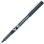 PILOT V5 HITECPOINT LIQUID INK ROLLERBALL PEN FINE 05MM BLACK