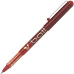 PILOT VBALL LIQUID INK ROLLERBALL PEN 05MM RED