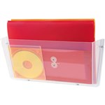 DEFLECTO WALL POCKET UNBREAKABLE LANDSCAPE FOOLSCAP CLEAR