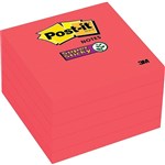 POSTIT 6545SSRR SUPER STICKY NOTES 76 X 76MM RED PACK 5