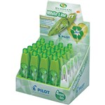 PILOT BEGREEN RETRACTABLE CORRECTION TAPE 4MM X 6M PACK 20 TAPES AND 5 REFILLS