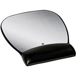 3M MW310LE PRECISE MOUSE PAD WITH GEL WRIST REST LARGE ABSTRACT BLACKSILVER