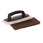 DOODLEBUG 6473 HANDBLOCK PAD HOLDER WHITE AND BROWN CARTON 4