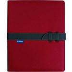 COLLINS CONFERENCE PORTFOLIO WITH STRAP CLOSURE A4 REDCHARCOAL