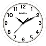 INITIATIVE WALL CLOCK 300MM WHITE