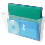 DEFLECTO WALL POCKET STACKABLE LANDSCAPE FOOLSCAP CLEAR