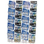 JPM MULTIPOCKET BROCHURE HOLDER 20POCKET 5TIER DL SATIN CHROME
