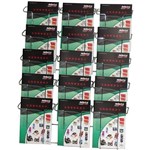 JPM MULTIPOCKET BROCHURE HOLDER 15POCKET 5TIER A5 SATIN CHROME