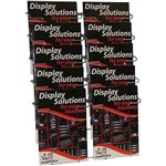 JPM MULTIPOCKET BROCHURE HOLDER 10POCKET 5TIER A4 SATIN CHROME