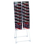 JPM BROCHURE HOLDER MOBILE DISPLAY RACK 14 X A4 WHITE