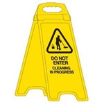 TRAFALGAR DELUXE FLOOR STAND AFRAME SIGN DO NOT ENTER CLEANING IN PROGRESS