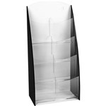 JPM PREMIUM BROCHURE HOLDER 8TIER DL CLEARBLACK