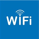 APLI SELF ADHESIVE SIGN WIFI ZONE 114MM BLUEWHITE