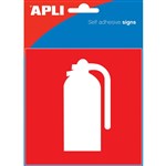 APLI FIRE EXTINGUISHER SIGN SELF ADHESIVE 114 X 114 MM