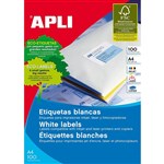 APLI 2411 GENERAL USE LABELS SQUARE CORNERS 10UP 99 X 57MM A4 WHITE 100 SHEETS
