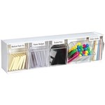 DEFLECTO STACKABIN STORAGE SYSTEM 4 BIN 600 X 210 X 170MM WHITE