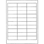 LAEDER 910 PERFORATED SHELF TICKET LABELS 175GSM 30UP 25 X 64MM A4 WHITE BOX 100