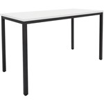 RAPIDLINE STEEL FRAME DRAFTING HEIGHT TABLE 1500 X 750 X 900MM NATURAL WHITE