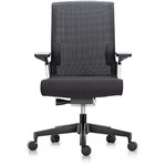 MATCH ERGONOMIC CHAIR MEDIUM MESH BACK ARMS BLACK