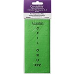 CRYSTALFILE INDICATOR TAB INSERTS AZ GREEN PACK 60