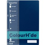 COLOURHIDE LECTURE NOTEBOOK 140 PAGE A4 NAVY