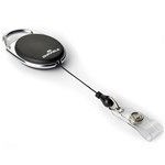 DURABLE RETRACTABLE ID CARD HOLDER REEL BLACK