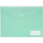 MARBIG DOCULOPE WALLET BUTTON CLOSURE PP A4 PASTEL GREEN