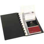 MARBIG KWIK ZIP BUSINESS CARD FILE 96 CAPACITY BLACK