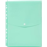 MARBIG BINDER WALLET TOP OPEN A4 PASTEL GREEN