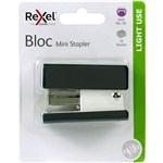 REXEL BLOC MINI STAPLER CHARCOAL