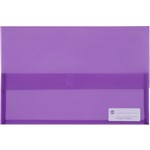 MARBIG POLYPICK DOCUMENT WALLET FOOLSCAP TRANSLUCENT PURPLE