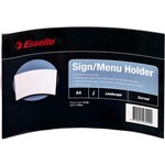 ESSELTE SIGN  MENU HOLDER CURVED LANDSCAPE A4 CLEAR
