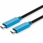 KENSINGTON USBC GEN2 CABLE POWER DELIVERY 1M BLUEBLACK